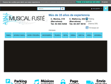 Tablet Screenshot of musicalfuste.com